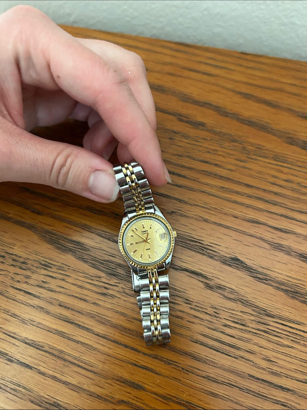 Timex Two-Tone Silver and Gold Women's Bracelet Watch
